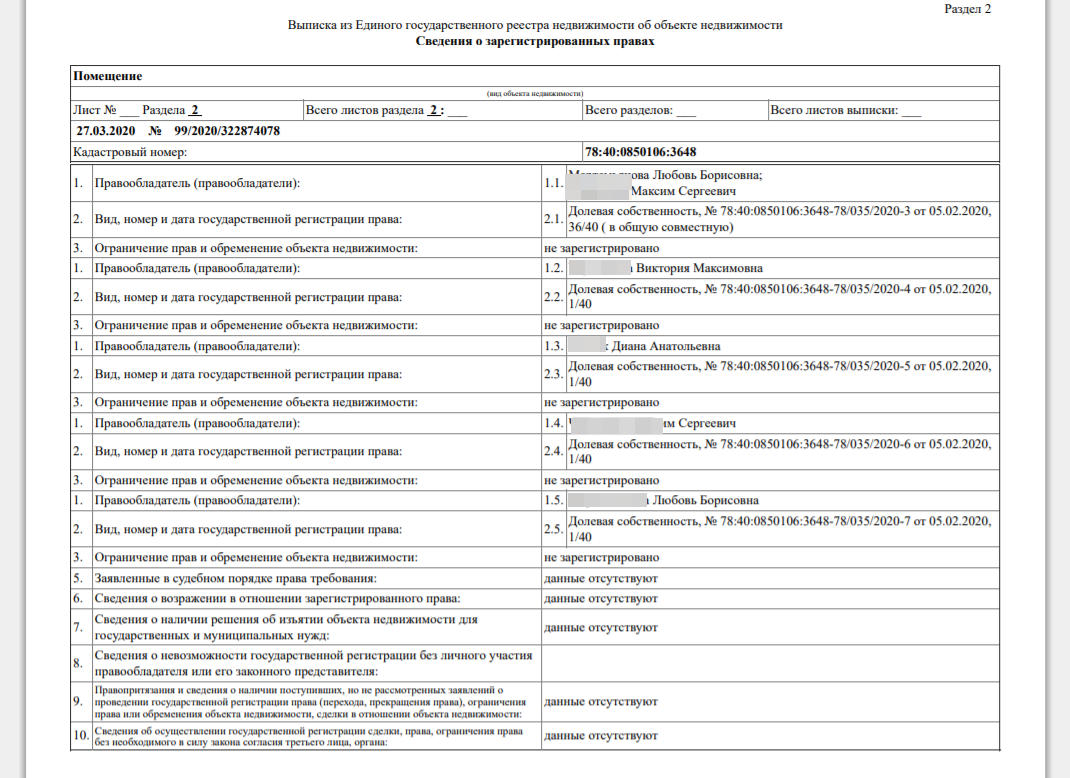 Госпошлина за регистрацию права собственности